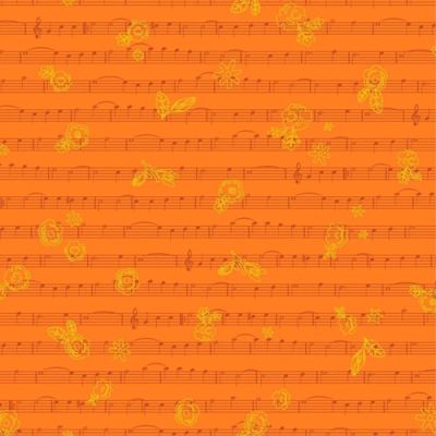 Alison Glass Soliloquy Fabric, Singalong, Marigold