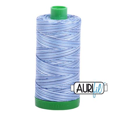 Aurifil 40 Cotton Variegated Thread 4655 Storm at Sea