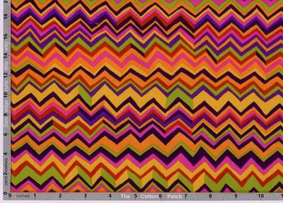 Brandon Mably Fabric Zig Zag Gold (per 1/4 metre)