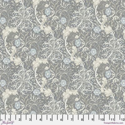 Pure Morris Hawkdale Fabric: Pure Seaweed Slate