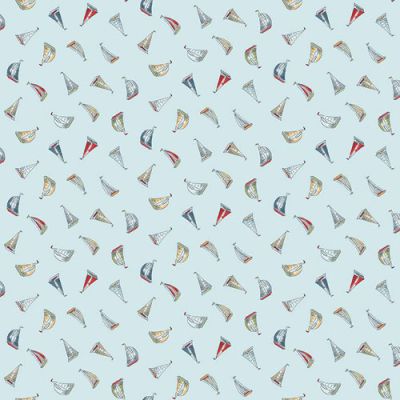 High Tide Fabric: Sail Away, Light Blue