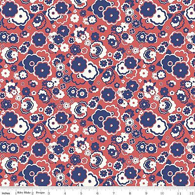 Liberty Carnaby Collection Fabric: Cosmos Cloud Crimson (per 1/4 metre)