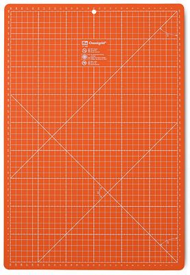 Omnimat A3 Medium Double Sided 12' x 18'  (30x45cm) Orange Rotary Cutting Mat