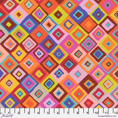 Kaffe Fassett Collective Fabric: Square Dance Red