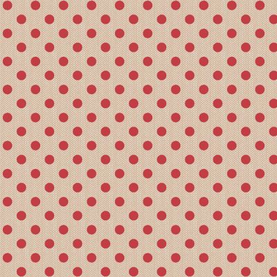 Tilda fabric: Creating Memories Winter Polkadot Red