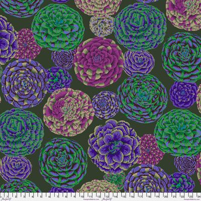 Kaffe Fassett Collective Japonica fabric Dark