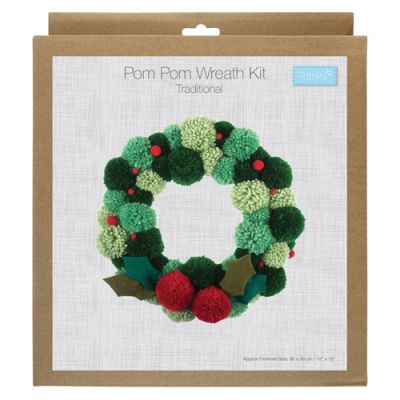 Pom Pom Wreath Kit: Green Pack