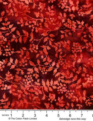 Bali Batik Handpaints Fabric: Tropical Spice Lava (per 1/4 metre)