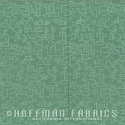 Indah Batik Fabric: Dots Basil (per 1/4 metre)