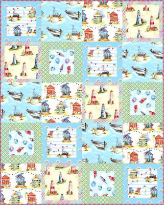 A Day by the Sea Accent Quilt Kit