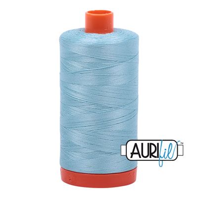 Aurifil 50/2 Thread Light Grey Turquoise 2805