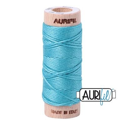 Aurifil Floss Cotton Thread 5005 Bright Turquoise