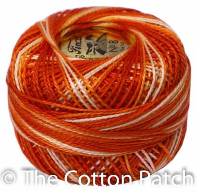 Presencia Perle Cotton #8 Variegated Thread: Colour 9110