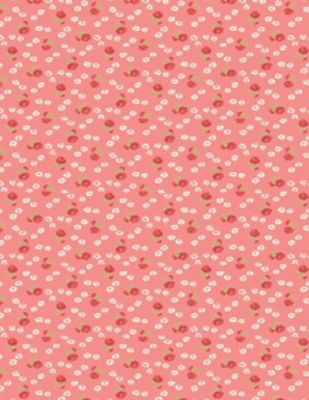 Sentiments fabric: Flowers Dark Pink