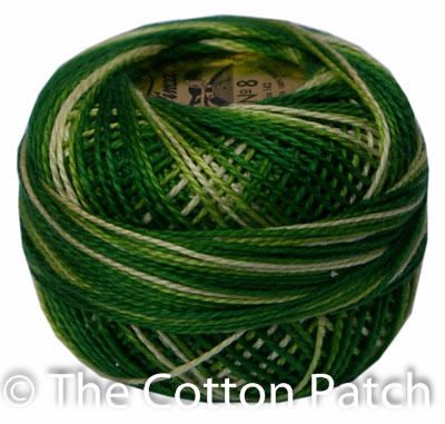 Presencia Perle Cotton #8 Variegated Thread: Colour 9860