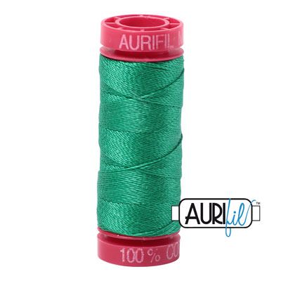 Aurifil 12 Cotton Thread 2865 Emerald