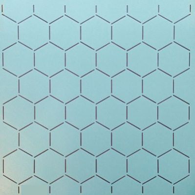 Quilt Stencil  12' Honeycomb Background