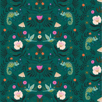 Jungle Luxe Fabric: Jungle Animals (per 1/4 metre)