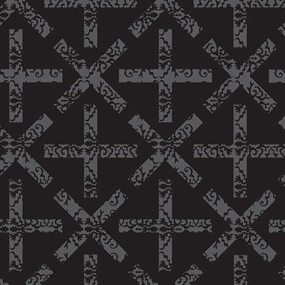 Art Theory Fabric: x & + Black (per 1/4 metre)