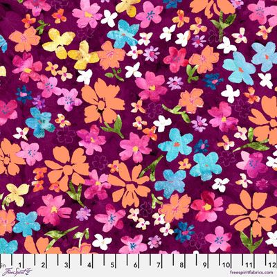 Nature's Contours Fabric: Floral Multi (per 1/4 metre)