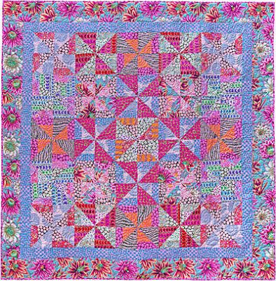 Kaffe Fassett Cotton Candy Pinwheels Quilt Kit