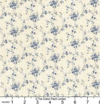 Radiance fabric, Small Floral, Cream