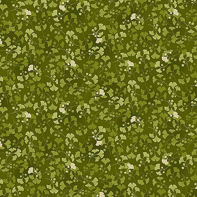 Hikari fabric: Ginkgo Green (per 1/4 metre)