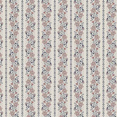 Kingston fabric: Paisley Stripe Linen (per 1/4 metre)