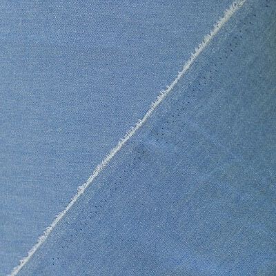 Stonewashed Denim Fabric  Light Blue (per 1/4 metre)