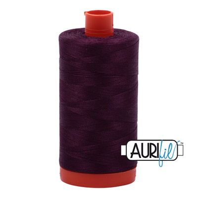 Aurifil 50 Very Dark Eggplant Thread 1240