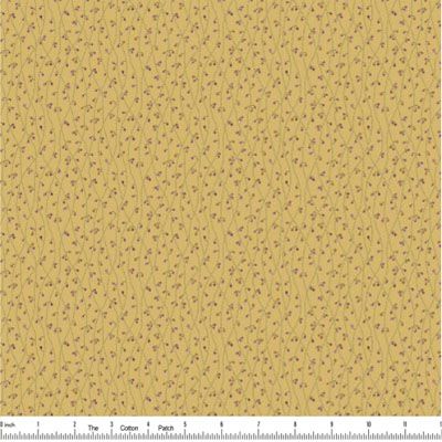 English Garden Fabric: Blue Vetch Custard (per 1/4 metre)