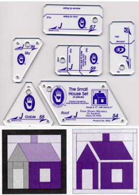 Marti Michell Templates  Small Schoolhouse. Set J