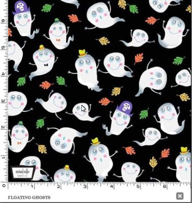 Haunted House fabric: Floating Ghosts