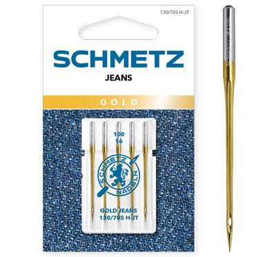 Schmetz Gold Jeans Sewing Machine Needles Size 100/16