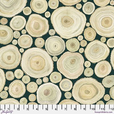 Woodland Blooms fabric: Alnwick Logs Forest (per 1/4 metre)