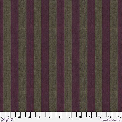 Kaffe Fassett Fabric: Shot Cotton Stripes Wide Cranberry (per 1/4 metre)