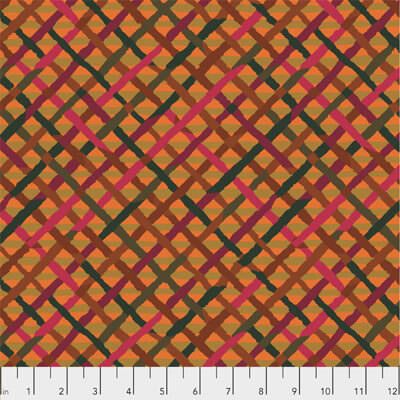 Brandon Mably Fabric Mad Plaid Rust (per 1/4 meter)