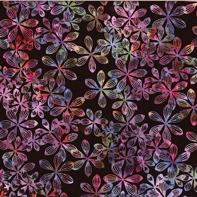 Bali Handpaints Fabric: Hepatica Dark (per 1/4 metre)