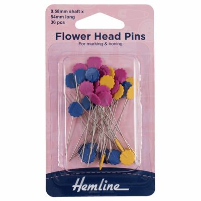 Hemline Flower Head Pins (36 pins)