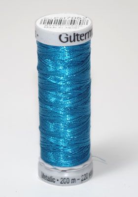 Gutermann Sulky Metallic Thread: Navy 7052