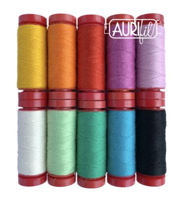 Aurifil Wool Thread Pack Stitching with Wool Jo Avery