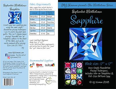 MJ Kinman's The Birthstone Series: Pattern  September Sapphire