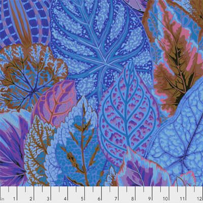 Philip Jacobs Fabric Coleus Blue (per 1/4 metre)