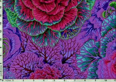 Philip Jacobs Fabric Brassica Purple (per 1/4 metre)