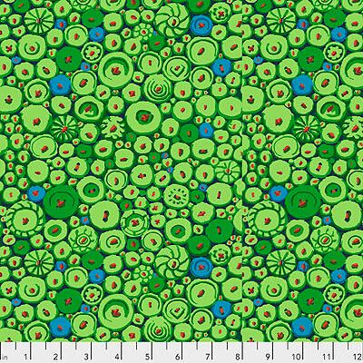 Kaffe Fassett Collective: Button Mosaic Green (per 1/4 metre)