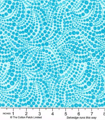 Dots and Spots fabrics: Tonal Beaded Swirls, Teal