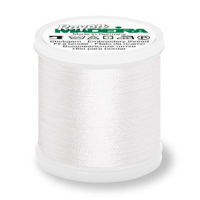 Madeira Rayon 40 Embroidery Thread 1001 White