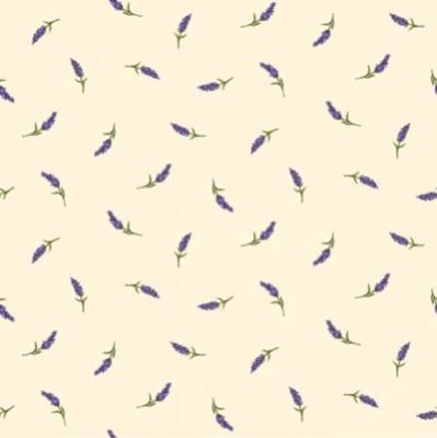 Lavender Sachet fabric: Buds Cream (per 1/4 metre)