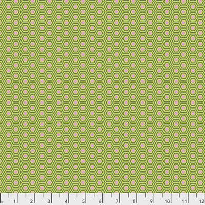 Tula Pink True Colours Fabric: Hexy Juniper