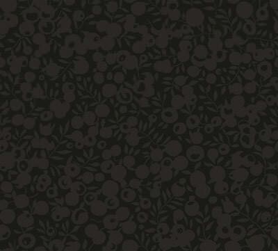 Liberty Wiltshire Shadow Fabric: Black (per 1/4 metre)